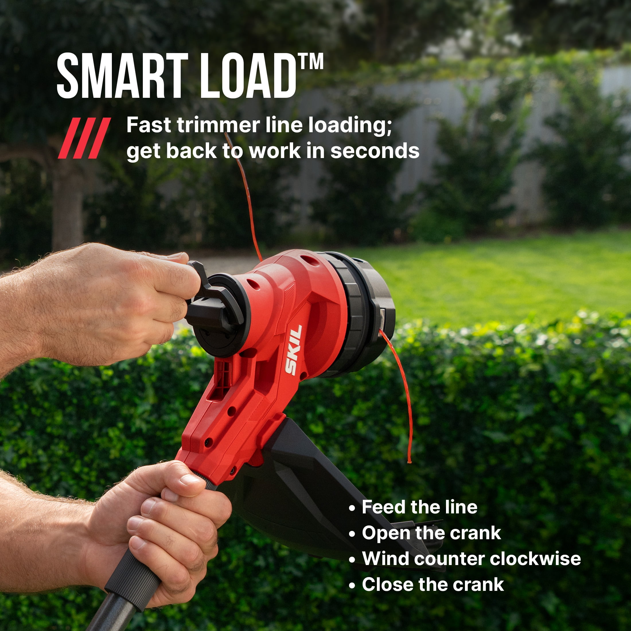 SKIL PWR CORE 40V Brushless 15-Inch String Trimmer Kit with 2.0Ah Battery and 60W Charger, LT4832C-10