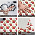 thumbnail image 3 of Sikiie Rose Flowers Print Flannel Anti-slip Floor Mat 16x24in, Thickened Dustproof Entrance Door Mat Floor Mat for Kitchen, Bathroom, Laundry Room, 3 of 7