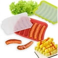 thumbnail image 7 of LNKOO 2 Pack Silicone Hot Dog Maker Mould with 6 Cavity Patty Makers Non-Stick Sausage Making Mold Microwave Oven Safe Kitchen Gadgets, 7 of 7
