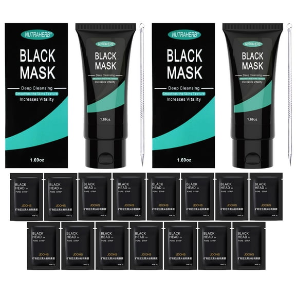 2 Blackhead Remover Mask 2 Blackhead Remover-Extractor Tools 15 Pore Strips Deep Cleansing, Removes Blackheads, Cleans Pores, Absorbs Excess Oil, Blackheads Lift Right Out FDA Certified Manufacturer