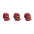 thumbnail image 4 of relayinert Sun Protection Baseball Cap For Kids – Stay Protected And Stylish Under Sun Breathable Polyester Kids Baseball Cap wine red 3Set, 4 of 6