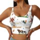 thumbnail image 1 of Balery Cute Farm Sujetadores deportivos con espalda cruzada para mujer, acolchados, sin costuras, de alto impacto, ideales para yoga, gimnasio, entrenamiento y fitness.-X-Large, 1 of 8