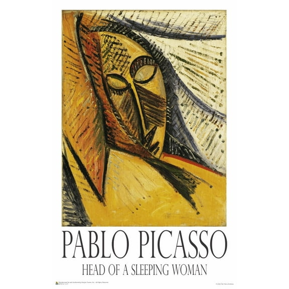 Pablo Picasso - Head of a Sleeping Woman Poster 11" x 17"