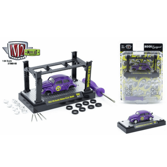 M2 Machines 1:64 Model Kit Release 80 1953 Vw Beetle Deluxe Usa Model Mooneyes