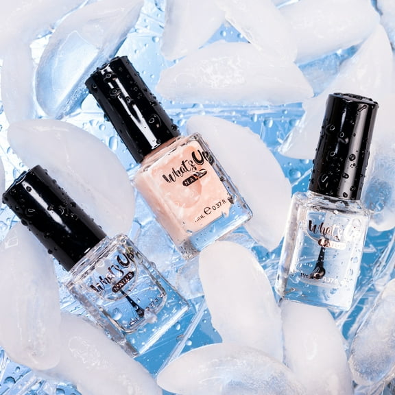 Whats Up Nails Essentials Bundle (Hideaway, Come On Strong, Gloss Over) Nail Polish Treatment