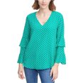 thumbnail image 1 of Blusa con textura Calvin Klein para mujer verde grande Pull-over, 1 of 1