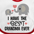 thumbnail image 4 of Inktastic Grandkids Best Grandma Ever Boys or Girls Baby Bib, 4 of 4