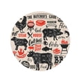 thumbnail image 2 of SIDONKU 60 inch Round Beach Towel Blanket Beef Meat Steak House Scheme Lettering Cut Pig BBQ Travel Circle Circular Towels Mat Tapestry Beach Throw, 2 of 2