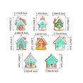 thumbnail image 3 of 8-Piece Christmas House Hanging Ornament Set, Cute Cabin Tree Decorations for Winter Holiday Family Decor., 3 of 6