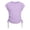 Light Violet, variant on Ruyang Teen Girls Solid Short Sleeve Shirt Crew Neck Slim Drawstring T Shirt Tops Summer Fashion Lightweight Running Blouse Tops