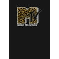 thumbnail image 2 of Men's MTV Cheetah Print Logo Long Sleeve Shirt Black Medium, 2 of 3