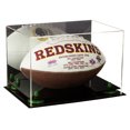 thumbnail image 1 of Acrylic Football Display Case with Mirror and Green Risers (A004-GRR), 1 of 2