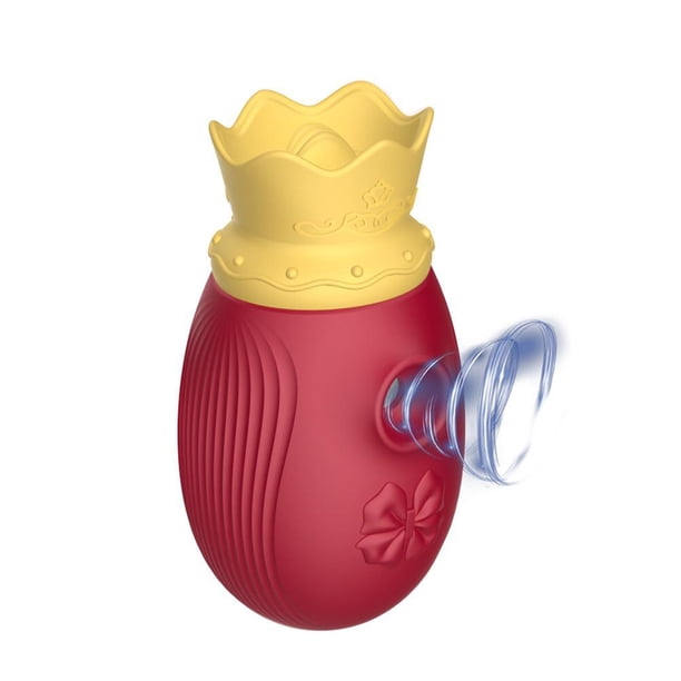 Vibrador De Masaje De Silicona Con Vibrador De Succión De Diseño De Corona Para Mujer Vogacara XX000578-01