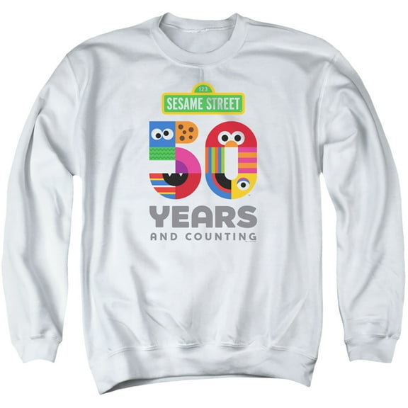 Sesame Street - 50 Years Logo - Crewneck Sweatshirt - XXX-Large
