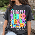 thumbnail image 2 of Back To School Shirt, Custom Grade Name Tee, Third Grade Smiley School Outfit, First Day Of School Gift, Classroom Shirt, 2 of 10