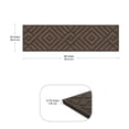 thumbnail image 4 of TierraVerde 4 Pack 10 x 36" Diamond Weave Stair Tread Decorative Stepping Panels, Brown, 4 of 11