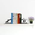thumbnail image 3 of Handmadetneonsign Custom Bats Metal Bookends, Modern Bookend, Bookshelf Decor, Bookends For Shelves 69403, 3 of 5