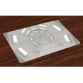 thumbnail image 1 of Ambesonne Outer Space Place Mats Set of 4, Galaxy Astronaut, Standard Size, Warm Taupe, 1 of 4