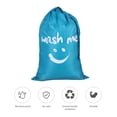 thumbnail image 2 of Yeacher Multi-functional Large Foldable Nylon Laundry Bag Dirty Clothes Storage Bag with Drawstring Closure for Home Laundromat Travel--Blue, 2 of 7