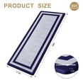 thumbnail image 2 of Buganda Kitchen Mats Anti Fatigue, Washable Rugs for Kitchen, Non Slip Kitchen Mats for Floor, 17.3"x48", Navy Blue, 2 of 9