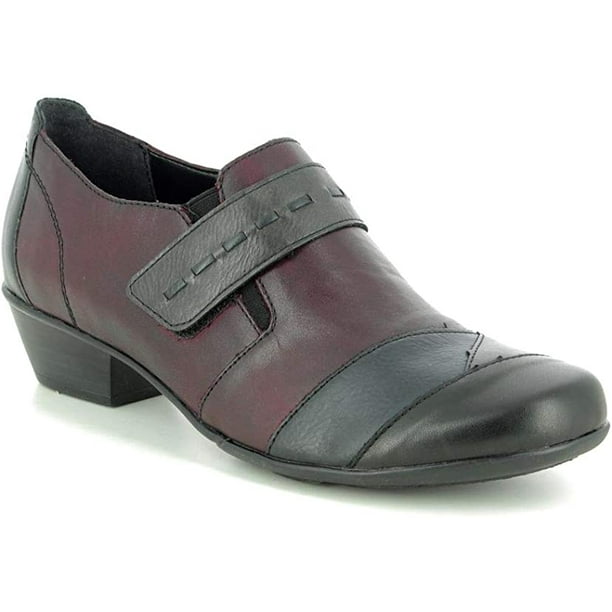 Inwoner liberaal werkzaamheid Rieker Women's Remonte D7304-36 Block Heel Casual Shoes, Red Combination  Leather, EU Size 42 M (US Size 10/ UK Size 8) - Walmart.com