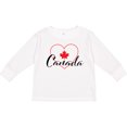 thumbnail image 3 of Inktastic Canada-heart and Maple Leaf Boys or Girls Long Sleeve Toddler T-Shirt, 3 of 5