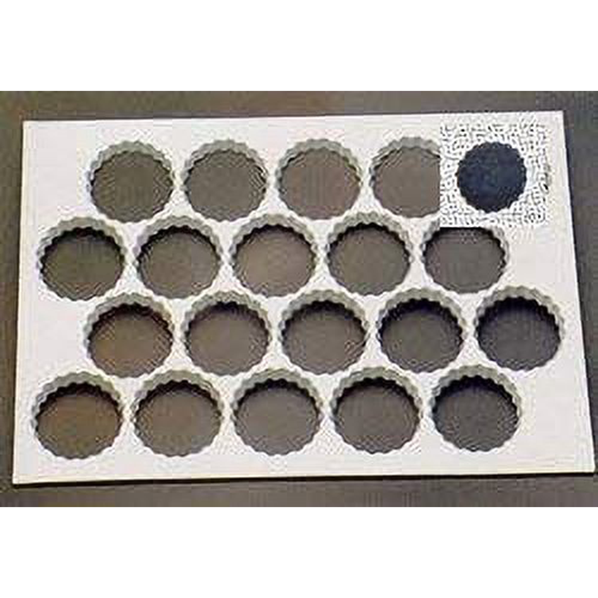 Thermo Cookie Cutting Sheet 1.3/8" Rosette 95/Sheet