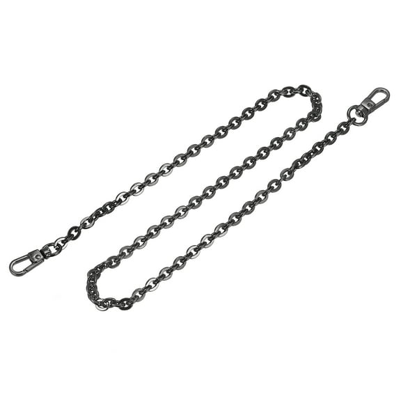 Uxcell 31"x0.24" Purse Chain Strap, Purse Handle Shoulder Bag Replacement Strap(Black)