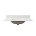 thumbnail image 7 of Craft + Main Qz37228r 37" Quartz Vanity Top - Carrara Vita, 7 of 7