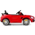 thumbnail image 3 of Patiojoy 12V Kids Ride On Car Licensed Mercedes-Benz GTR Battery Powered Electric Vehicle Kids Car with Remote Control Red, 3 of 8