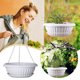 thumbnail image 2 of Maceta colgante con bandeja - Depósito de agua desmontable, soporte de cadena triangular, plástico - para salón, balcón y jardín, 2 of 6