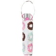 thumbnail image 2 of Totes Recycled Canopy One-Touch Auto Open Ultra Compact Mini Travel Umbrella With Carrying Case Pink Donuts, 2 of 3