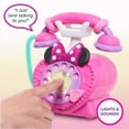 thumbnail image 4 of Disney Junior Minnie Mouse Ring Me Rotary Phone with Lights and Sounds, Pretend Play Phone for Kids, 4 of 9