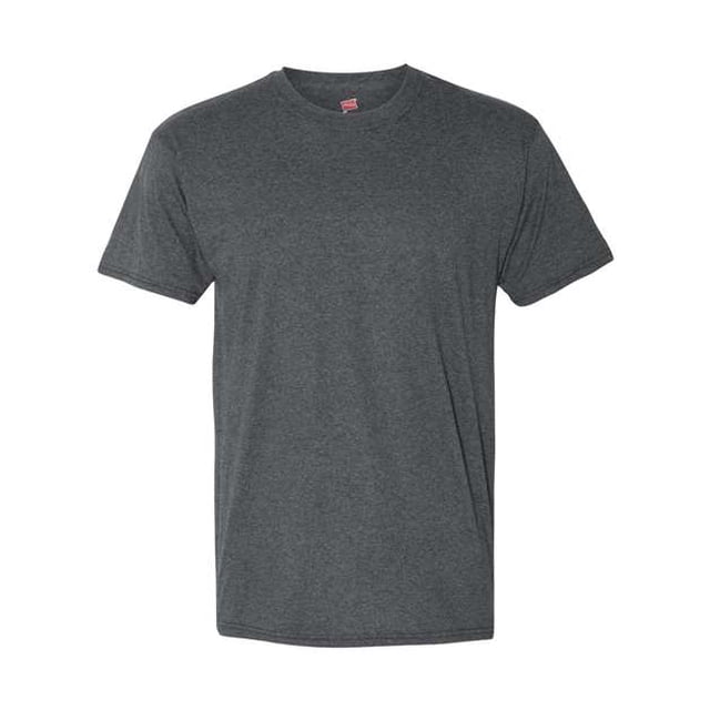 Hanes Men`s X-Temp Fresh IQ Tri-Blend Performance Tee, 42TB, L, Slate Heather hanes 42TB
