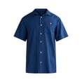 thumbnail image 5 of George Men's & Big Men's Microfiber Button Up Shirt with Short Sleeves, Sizes S-3XL, 5 of 5