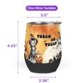 thumbnail image 5 of Trick or Treat Devon Rex Needs Candy Happy Halloween Night 12oz Stainless Steel Wine Tumbler Insulated Cup with Lid Cat Lover Kitten Owner Gifts - 02020, 5 of 5