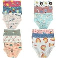 thumbnail image 2 of B&Q Premium Cotton Briefs for Toddler Girls: 12-Pack Assortment in Sizes 2T, 3T, 4T, 5T, 6T, 7T, 2 of 5