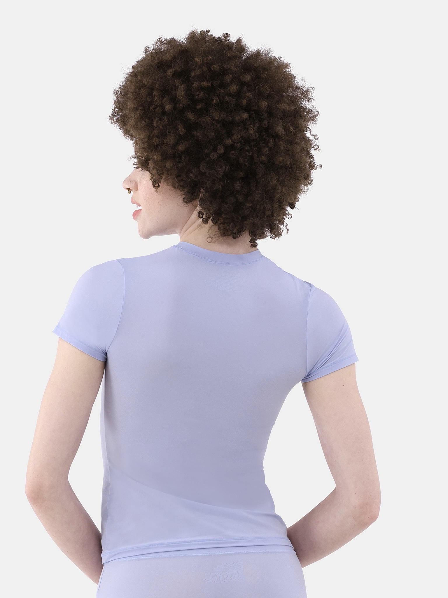 No Boundaries Fit Stretch Tee with Short Sleeves, Women's XS-XXXL