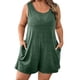 thumbnail image 1 of Trajes Casuales para las Mujeres Verano sin Mangas, Bolsillo Sólido Moda Romper Corto, 1 of 9
