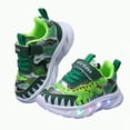 thumbnail image 3 of Xudanell Unisex Toddler Shoes Cool Boy Light up Shoes Flat Breathable Kids Sneakers for Running, 3 of 5