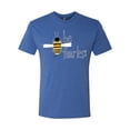 thumbnail image 2 of Wild Bobby, Be Fearless Buzzing Bee Pop Culture Mens Premium Tri Blend T-Shirt, Vintage Royal, X-Large, 2 of 3