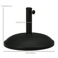 thumbnail image 3 of Outsunny 55 lbs Cement Umbrella Base Holder, Black, 3 of 10