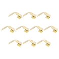 thumbnail image 1 of Fold Over Crimp Cord Ends, 5mm End Cap Clasps for DIY Making (100Pack, Gold Tone), 1 of 6
