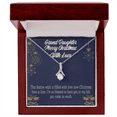thumbnail image 4 of To My Granddaughter Merry Christmas Granddaughter Alluring Ribbon Necklace Message Card, 4 of 20