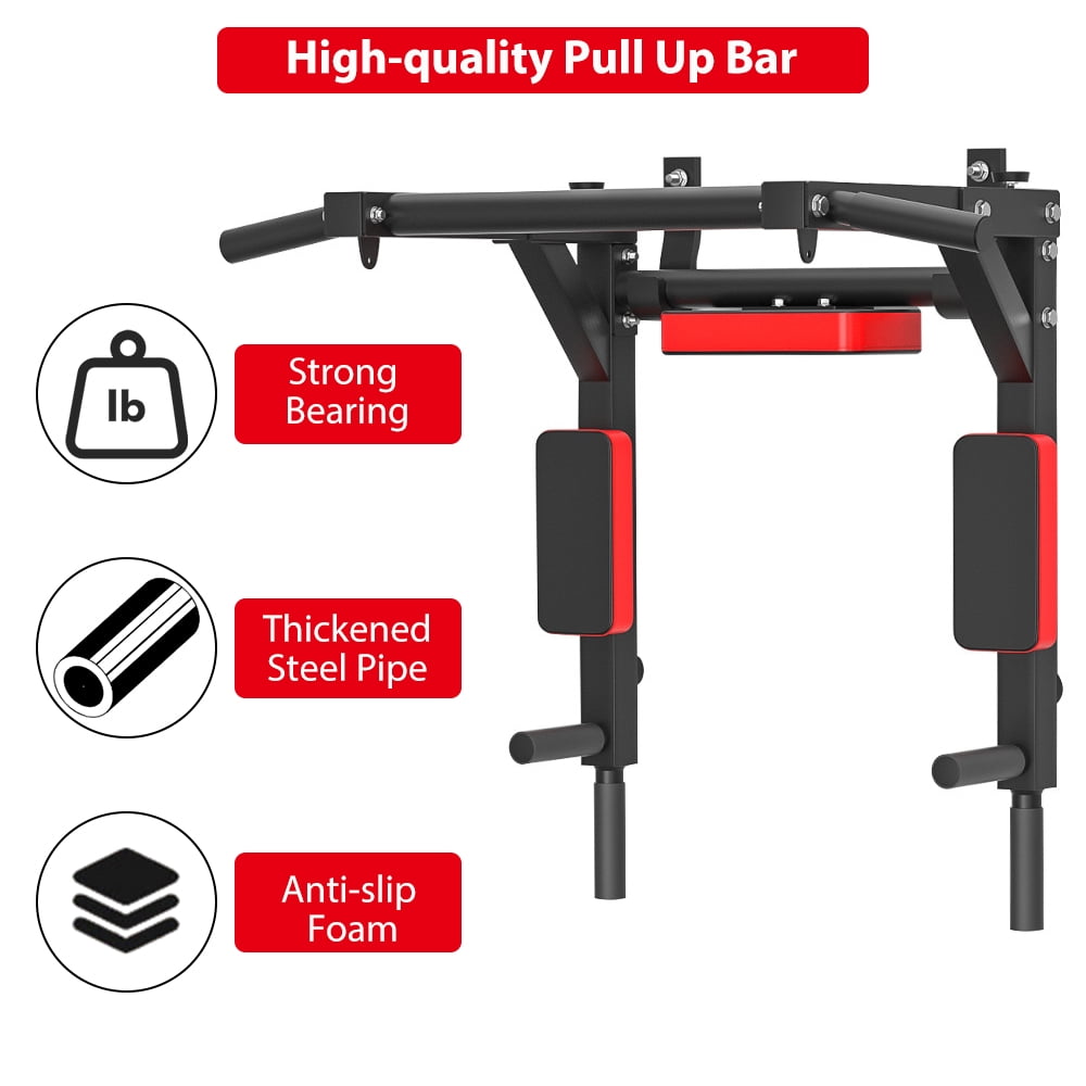 Imeshbean Multifunctional l Wall-Mounted Pull-Up Bar Stainless Steel 22.9 in
