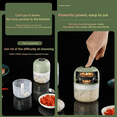 thumbnail image 5 of Electric Wireless Garlic Onion Stirring Device Cordless Meat Grinder with USB Charging for Vegetable, Pepper, Onion, Baby Food, Seasoning, Nuts - Camo-green, New, 5 of 7