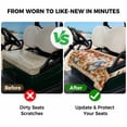 thumbnail image 4 of Golf Cart Seat Covers for 2 Seater,Fall Gnomes Microfiber Cart Seat Towel Blanket,Pumpkins Thanksgiving Leaves Autumn Retro Check Absorbent NonSlip Bench Seats Protector for Golf Course 51"x31", 4 of 9