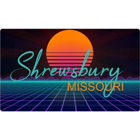 

Shrewsbury Missouri 4 X 2.25-Inch Fridge Magnet Retro Neon Design