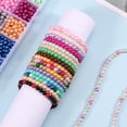 thumbnail image 2 of 1920Pcs 6mm Bracelet Beads Kit 32 Colors Round Imitation Pearls Multicolor Loose Beads DIY Bracelets Necklace Beads Set with Storage Box for Earrings Bracelets Jewelry Making Beginners, 2 of 6