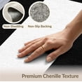 thumbnail image 6 of ODIKA 9'x12' Washable Area Rug Alfombras Minimalist Field Bordered Frame Outline Para Habitacion for Great Room, Indoor Concept, Large Living Low Pile, Flatwoven, 6 of 7